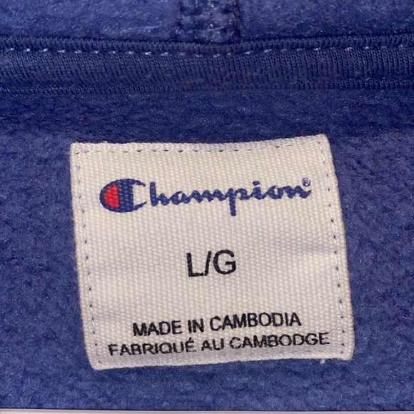 CHAMPION Blue Tie-Dye Hoodie - Picture 5 of 5